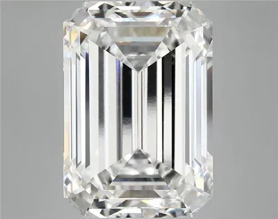 12.31ct F VVS2 Rare Carat Ideal Cut Emerald Lab Grown Diamond