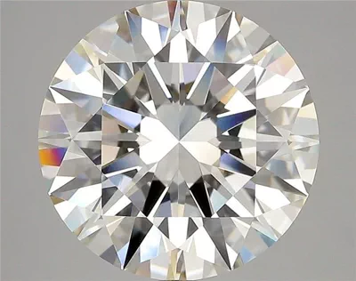 7.05ct H VVS2 Rare Carat Ideal Cut Round Diamond