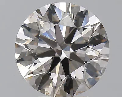 3.90ct K SI1 Rare Carat Ideal Cut Round Diamond