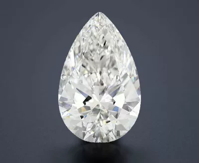 11.71ct F VVS2 Rare Carat Ideal Cut Pear Lab Grown Diamond