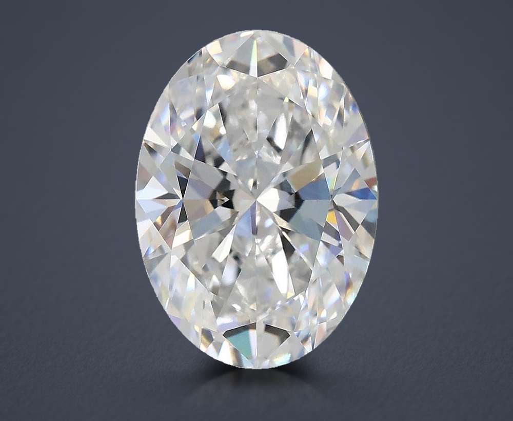3.04ct D VS1 Rare Carat Ideal Cut Oval Lab Grown Diamond