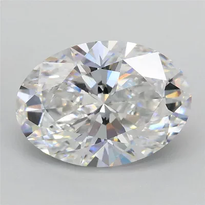 3.07ct D VS1 Rare Carat Ideal Cut Oval Lab Grown Diamond