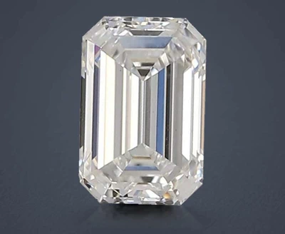 1.35ct D VS1 Rare Carat Ideal Cut Emerald Lab Grown Diamond