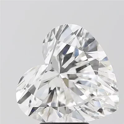 5.09ct F VS1 Rare Carat Ideal Cut Heart Lab Grown Diamond