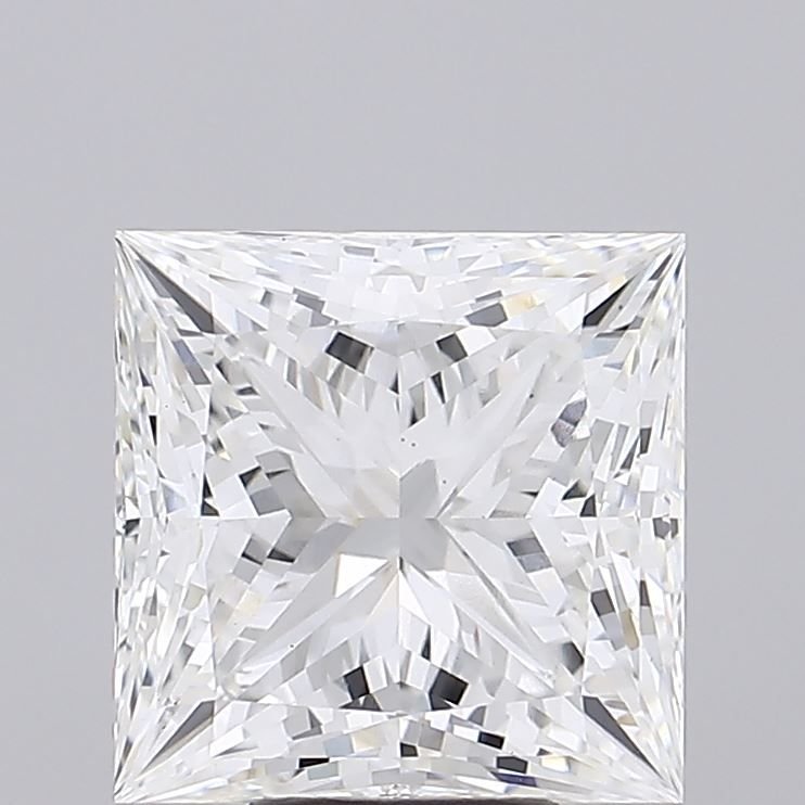 7.08ct F VS1 Rare Carat Ideal Cut Princess Lab Grown Diamond