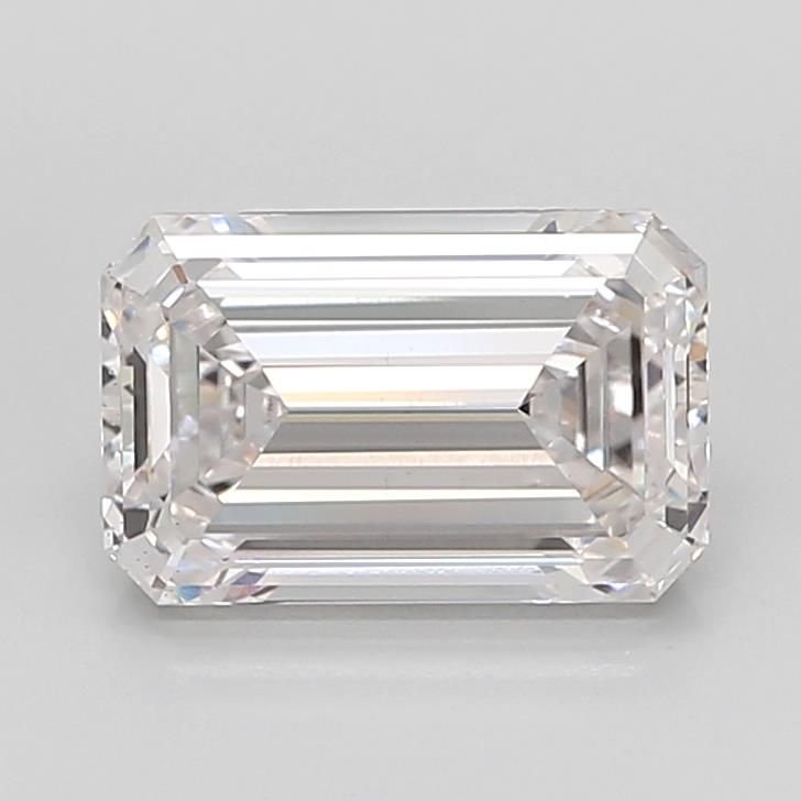 4.07ct F VS1 Rare Carat Ideal Cut Emerald Lab Grown Diamond