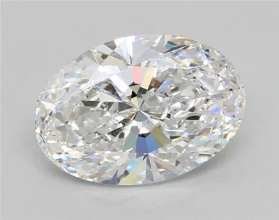5.02ct D VS1 Rare Carat Ideal Cut Oval Lab Grown Diamond