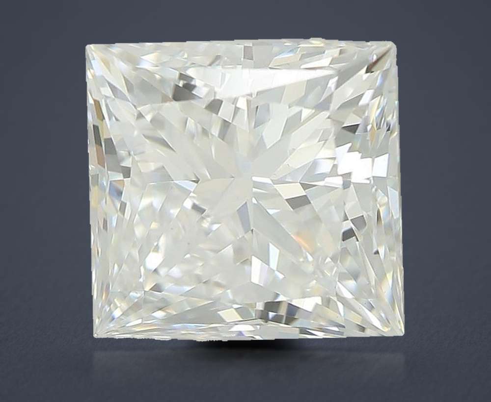 2.58ct D VS1 Rare Carat Ideal Cut Princess Lab Grown Diamond