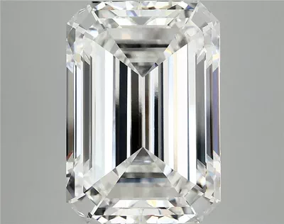 12.16ct F VVS2 Rare Carat Ideal Cut Emerald Lab Grown Diamond