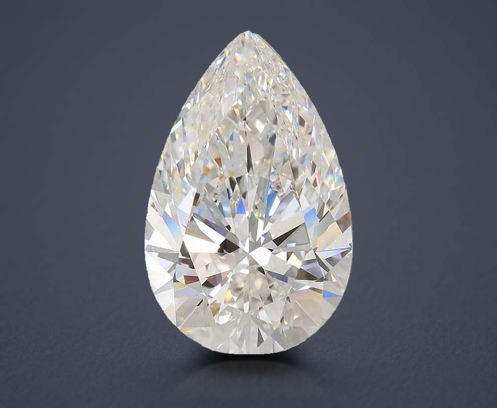 20.10ct F VS1 Rare Carat Ideal Cut Pear Lab Grown Diamond