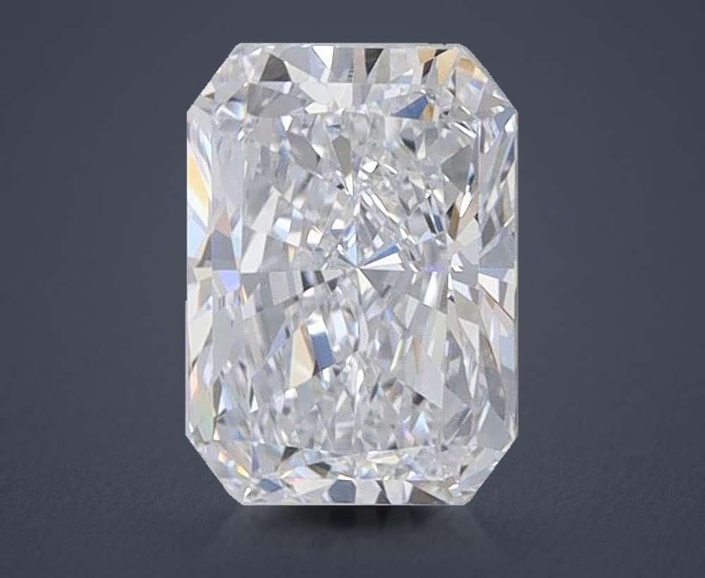1.06ct D VVS2 Rare Carat Ideal Cut Radiant Lab Grown Diamond