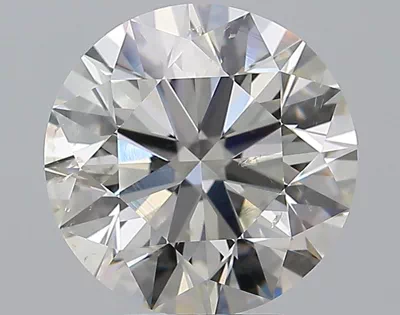 3.70ct J SI2 Excellent Cut Round Diamond