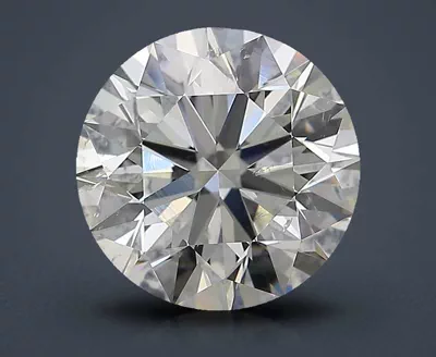 3.70ct J SI2 Excellent Cut Round Diamond