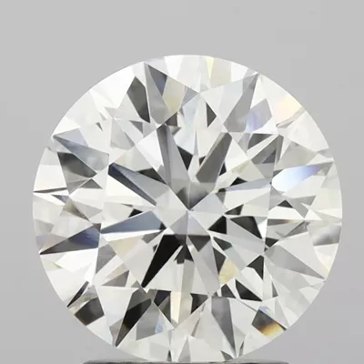 3.09ct I VVS2 Rare Carat Ideal Cut Round Lab Grown Diamond