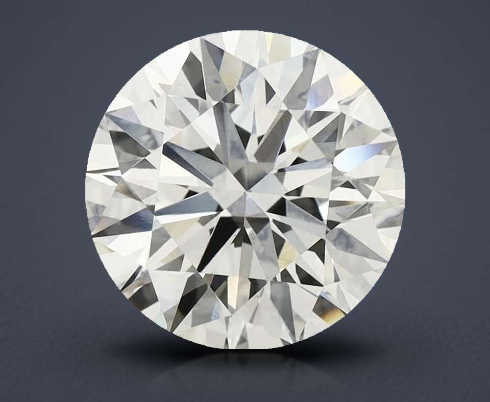 3.09ct I VVS2 Rare Carat Ideal Cut Round Lab Grown Diamond