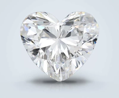 5.08ct F VS1 Rare Carat Ideal Cut Heart Lab Grown Diamond