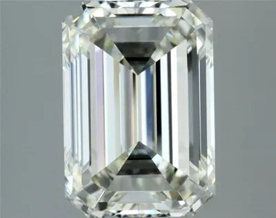 3.09ct K VVS1 Rare Carat Ideal Cut Emerald Diamond