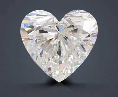 4.75ct E VVS2 Rare Carat Ideal Cut Heart Lab Grown Diamond
