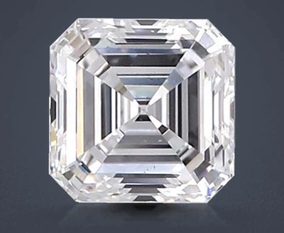 1.06ct D VS2 Very Good Cut Asscher Lab Grown Diamond