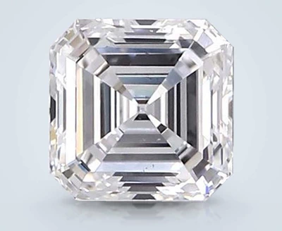 1.06ct D VS2 Very Good Cut Asscher Lab Grown Diamond