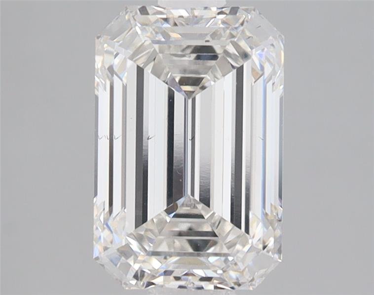 2.32ct F VS2 Rare Carat Ideal Cut Emerald Lab Grown Diamond