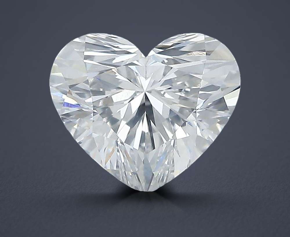 0.65ct G SI1 Rare Carat Ideal Cut Heart Diamond