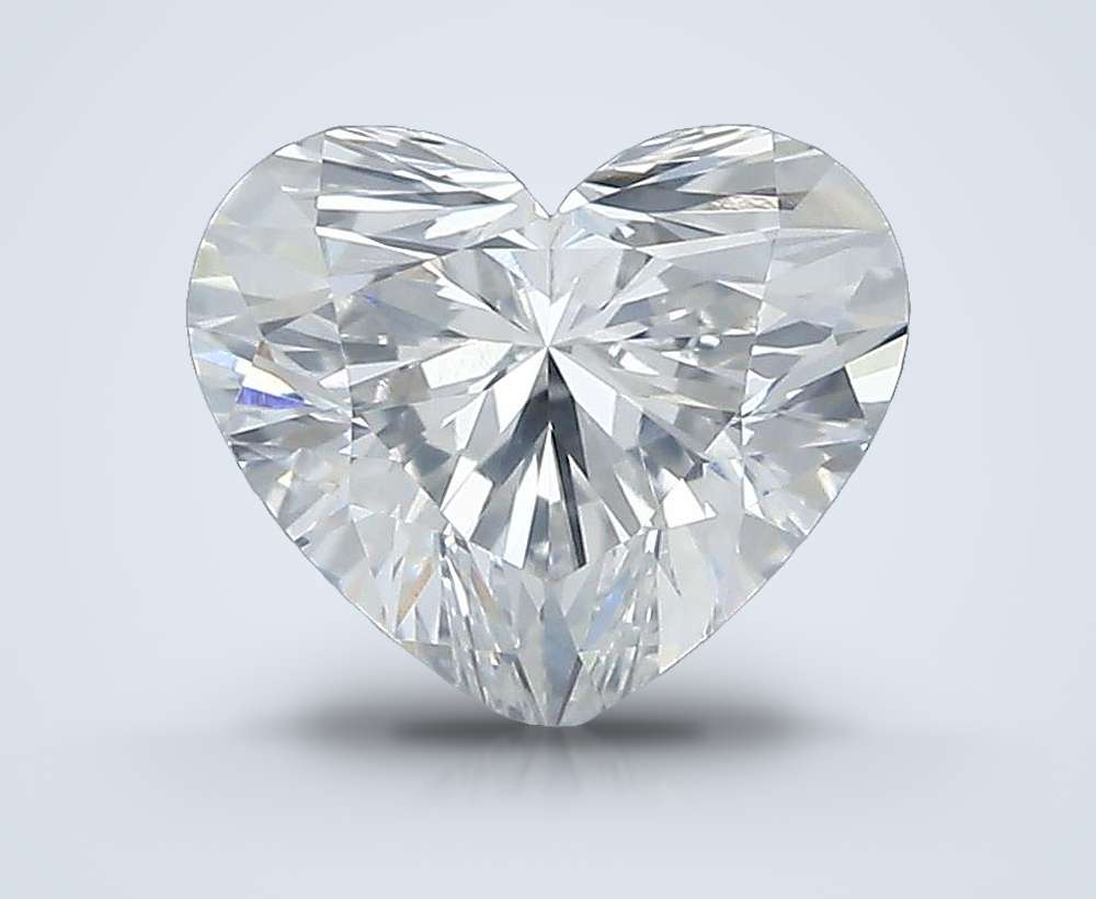 0.65ct G SI1 Rare Carat Ideal Cut Heart Diamond