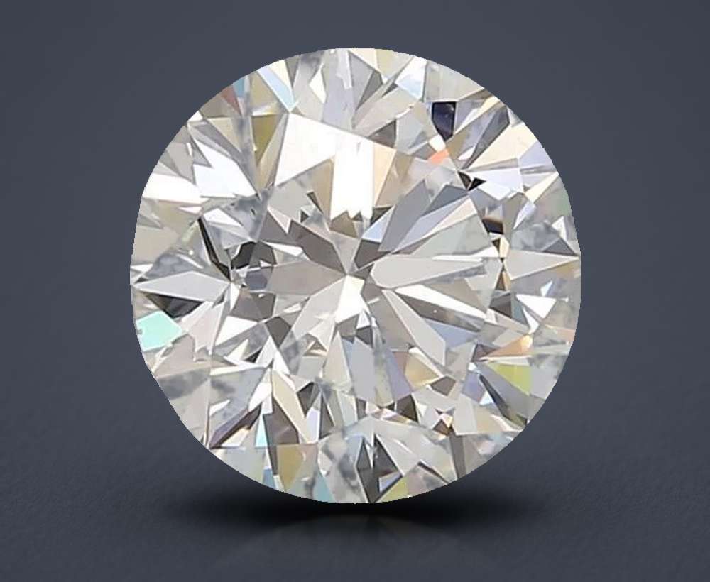 3.01ct E SI1 Rare Carat Ideal Cut Round Diamond