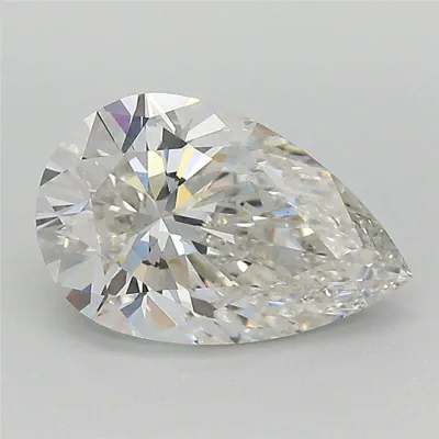 2.52ct F VS1 Rare Carat Ideal Cut Pear Lab Grown Diamond
