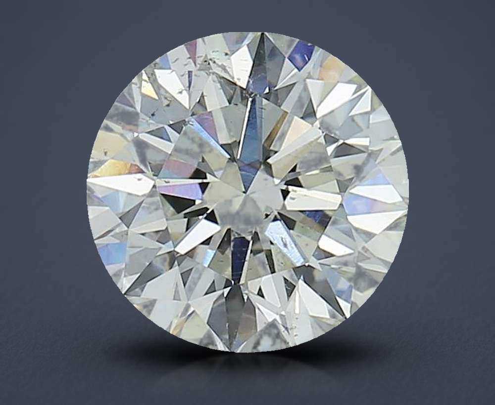 2.32ct J SI2 Rare Carat Ideal Cut Round Diamond