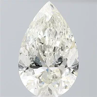 7.03ct J SI2 Rare Carat Ideal Cut Pear Diamond