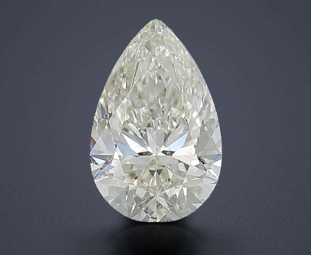 1.70ct J SI2 Rare Carat Ideal Cut Pear Diamond