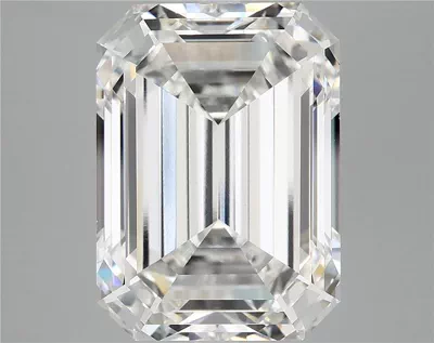 12.50ct F VVS2 Excellent Cut Emerald Lab Grown Diamond