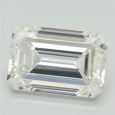 4.05ct E VS1 Rare Carat Ideal Cut Emerald Lab Grown Diamond
