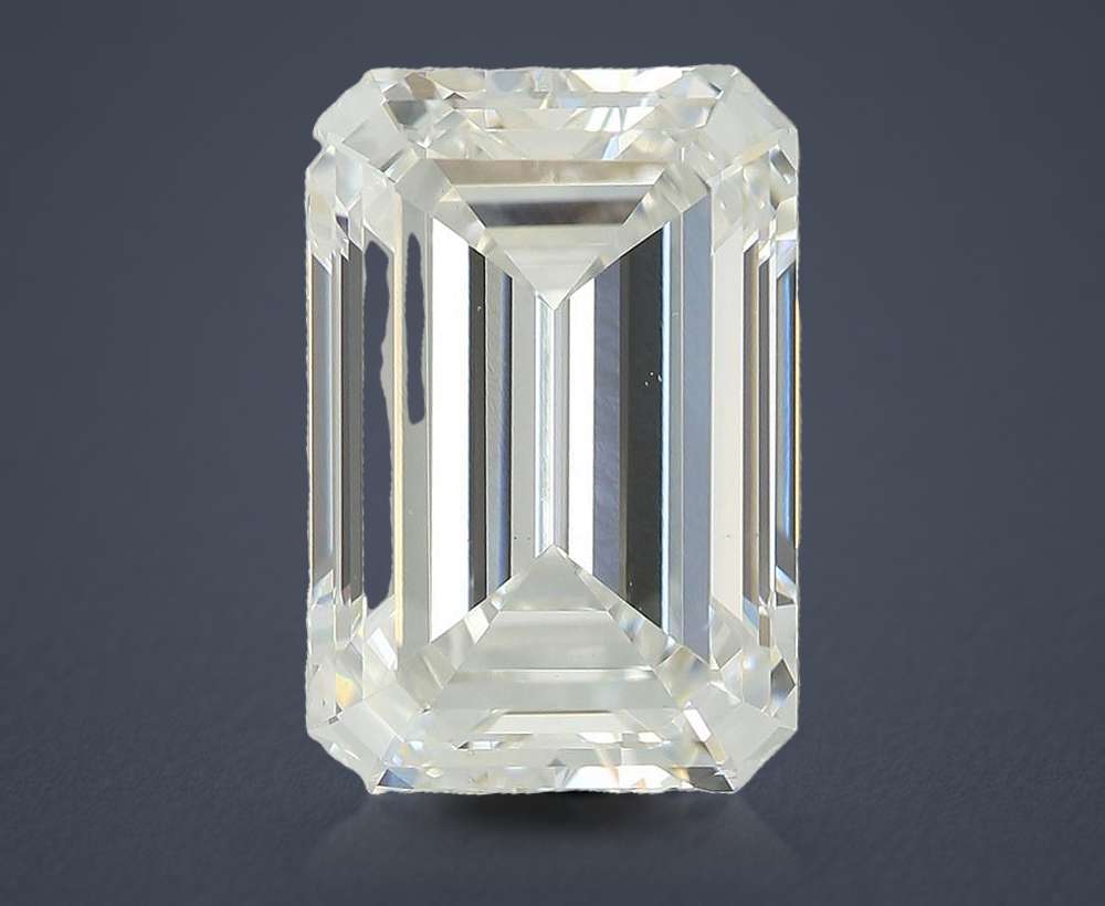 4.05ct E VS1 Rare Carat Ideal Cut Emerald Lab Grown Diamond