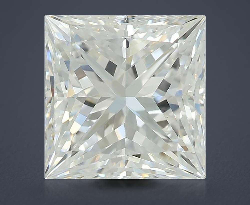 3.07ct E VS1 Rare Carat Ideal Cut Princess Lab Grown Diamond