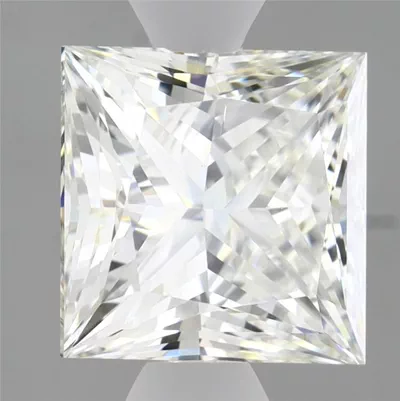 2.80ct H SI1 Rare Carat Ideal Cut Princess Lab Grown Diamond