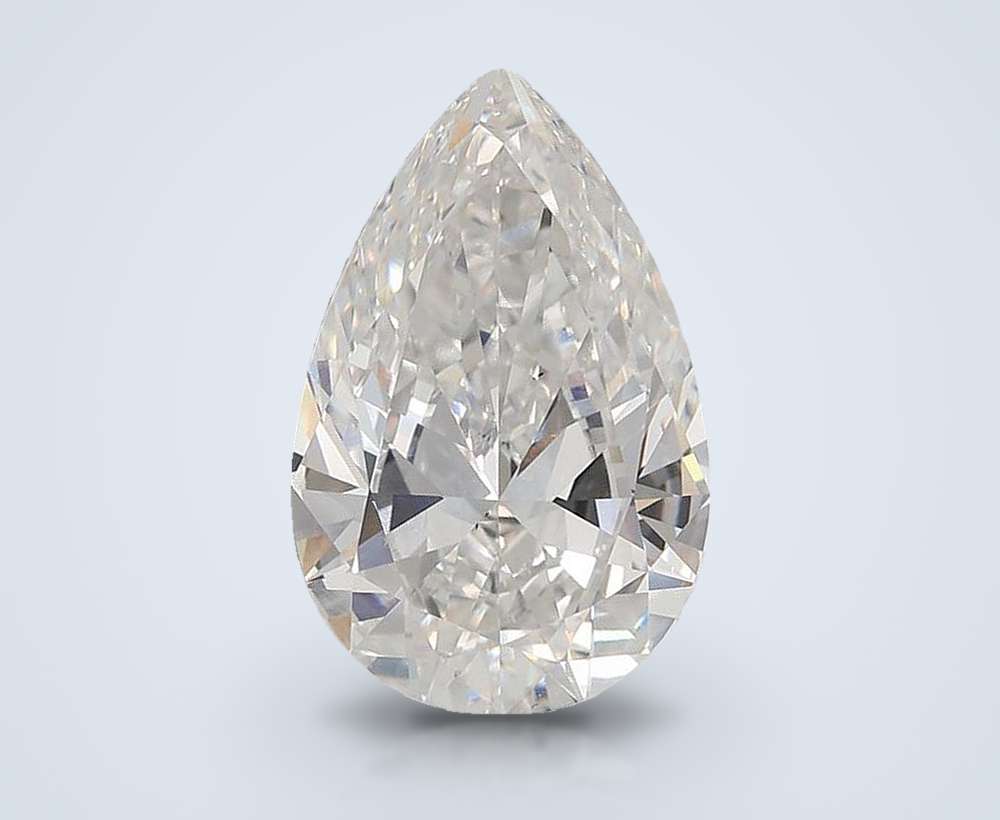 15.06ct F VS2 Very Good Cut Pear Lab Grown Diamond