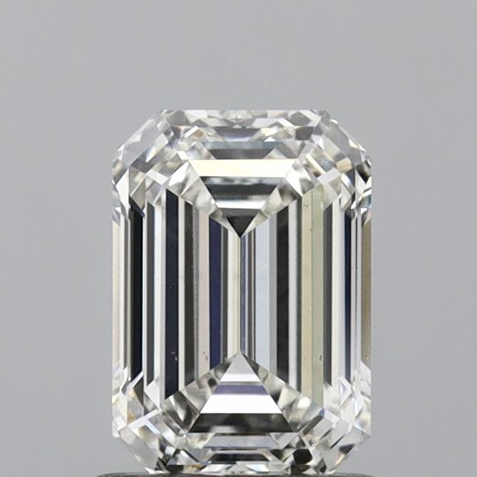 1.12ct H VS2 Rare Carat Ideal Cut Emerald Lab Grown Diamond