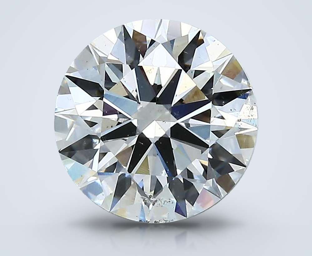 2.02ct I SI2 Rare Carat Ideal Cut Round Diamond