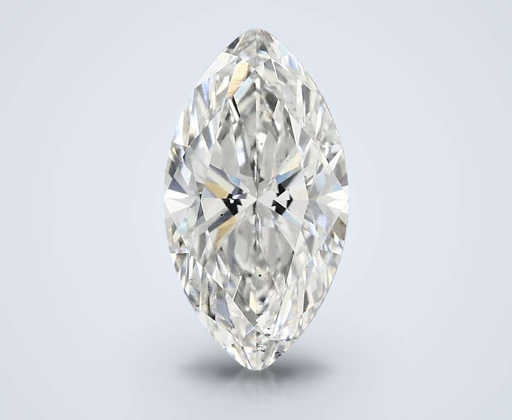 2.06ct F SI1 Rare Carat Ideal Cut Marquise Lab Grown Diamond