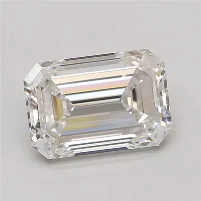 3.59ct F VS2 Rare Carat Ideal Cut Emerald Lab Grown Diamond