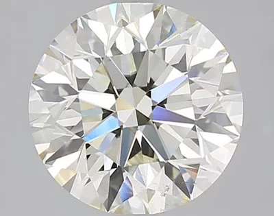 3.01ct J SI1 Excellent Cut Round Diamond