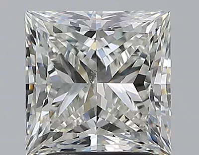 2.51ct J SI1 Rare Carat Ideal Cut Princess Diamond