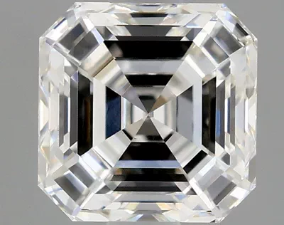 1.05ct G VS2 Rare Carat Ideal Cut Asscher Diamond
