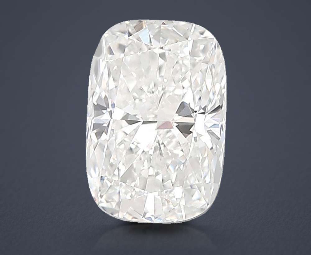 3.58ct E VVS2 Rare Carat Ideal Cut Cushion Lab Grown Diamond