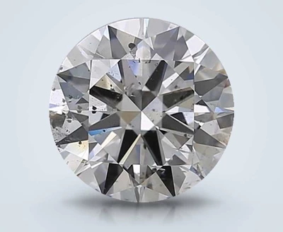3.02ct F SI2 Rare Carat Ideal Cut Round Diamond