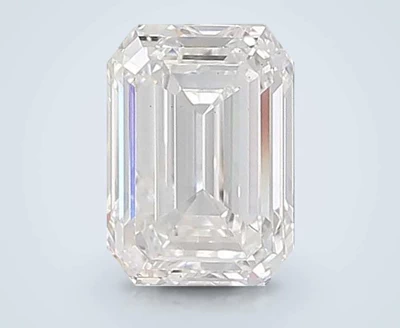 3.31ct D VS2 Rare Carat Ideal Cut Emerald Lab Grown Diamond