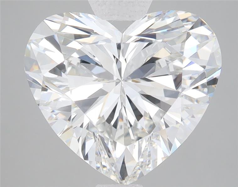 4.12ct F VS2 Excellent Cut Heart Lab Grown Diamond