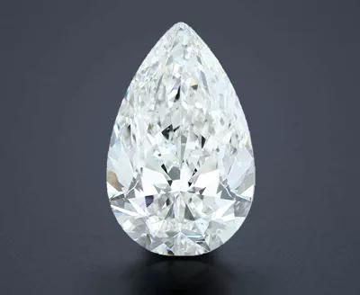 7.02ct G VS2 Rare Carat Ideal Cut Pear Diamond